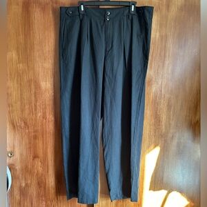 NWT Madewell The Harlow Wide-Leg Pant in Black & Drapey Twill | Women’s Plus 16W